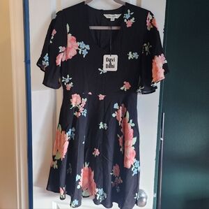 NWT Davi&Dani black floral dress